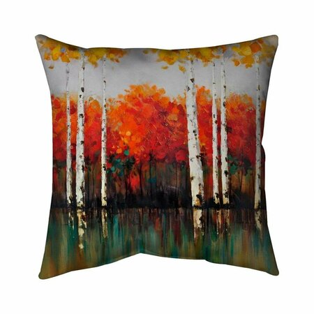 FONDO 20 x 20 in. Birches by Fall-Double Sided Print Indoor Pillow FO2775274